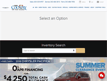 Tablet Screenshot of kunescountrychryslerdodgejeepram.com